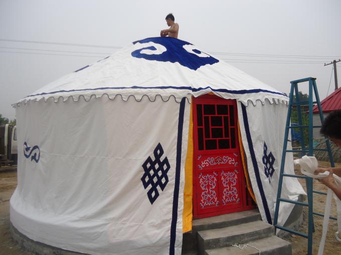 Het aangepaste Mongoolse Yurt-Dak van Pool van het Tentbamboe met 12 - 52 Vierkante Meters
